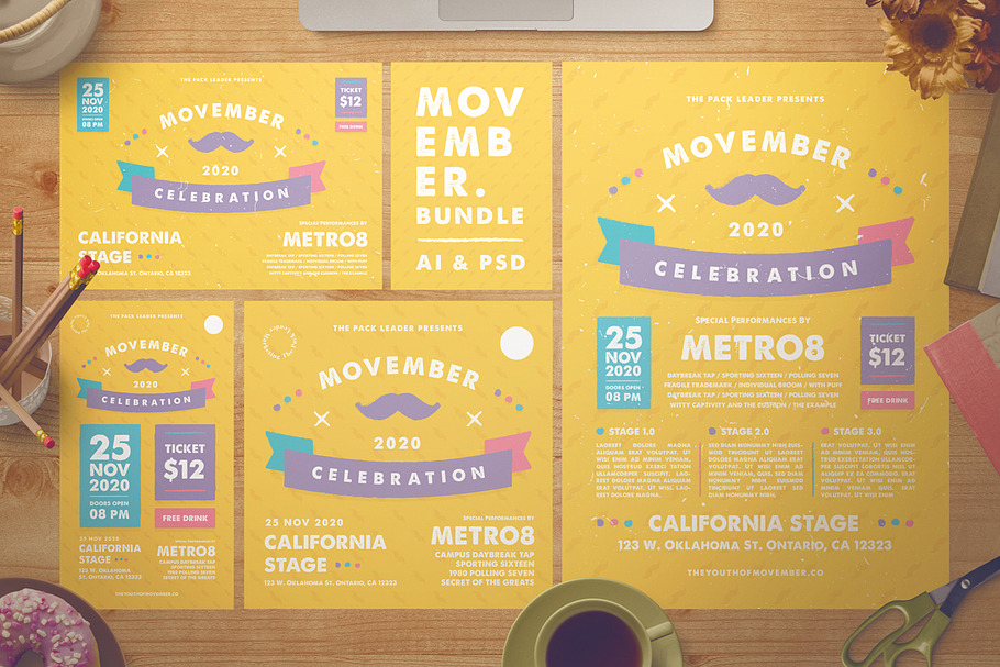 Movember Flyer + Instagram Story in Flyer Templates - product preview 8