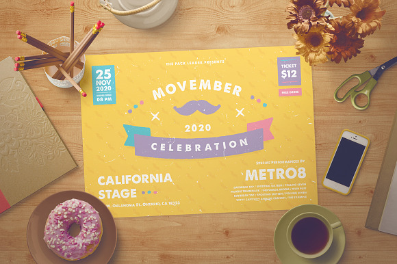 Movember Flyer + Instagram Story in Flyer Templates - product preview 1