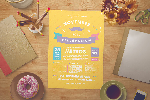 Movember Flyer + Instagram Story in Flyer Templates - product preview 2