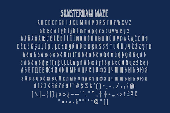 Sansterdam MAZE in Display Fonts - product preview 3