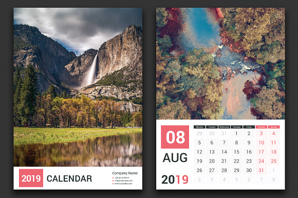 2019 Calendar in Stationery Templates - product preview 1