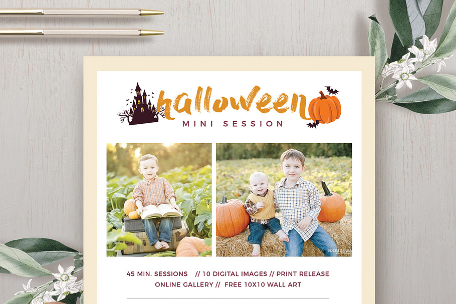 Halloween Mini Session MS042 in Flyer Templates - product preview 8