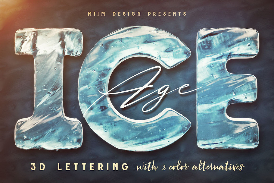 Ice Age - 3D Lettering