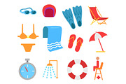 Swimming Equipment Vector Icon