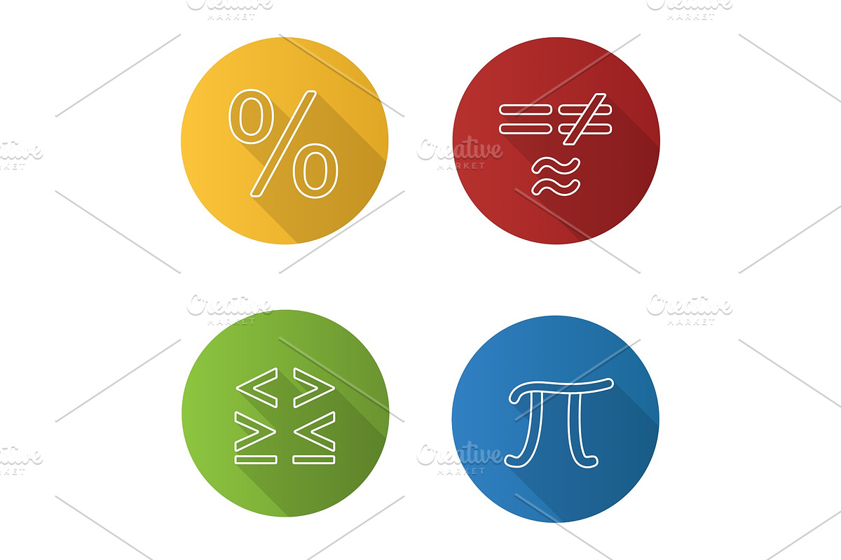 Mathematics icons set in Icons - product preview 8