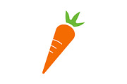 Carrot glyph color icon