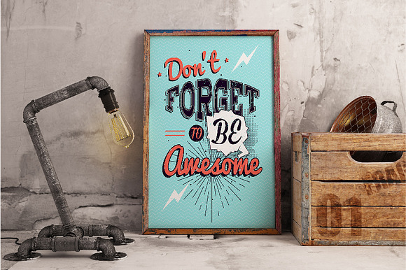 4 Motivational typography poster in Illustrations - product preview 2