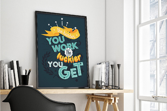 4 Motivational typography poster in Illustrations - product preview 3