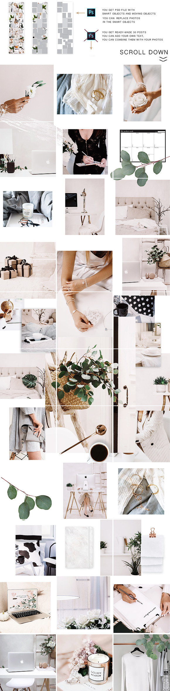 PHOTOS & PUZZLE. NOVEMBER. in Instagram Templates - product preview 4
