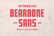 Bearbone Sans (8 Fonts Total!)