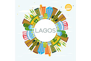 Lagos Nigeria City Skyline
