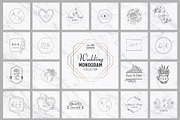 SALE! Wedding Monogram Collection