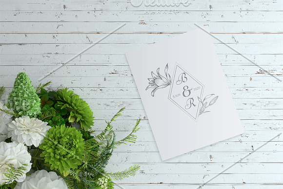 SALE! Wedding Monogram Collection in Illustrations - product preview 7