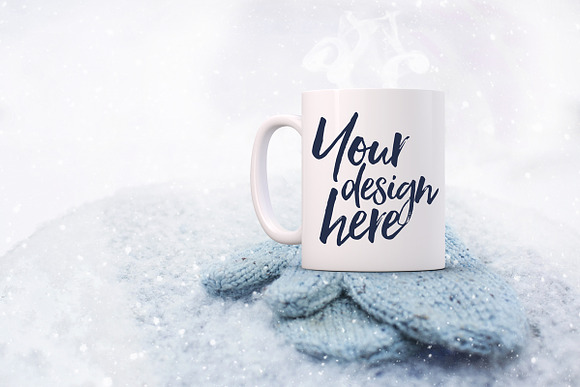 Winter mug bundle - 8 mockups in Product Mockups - product preview 3