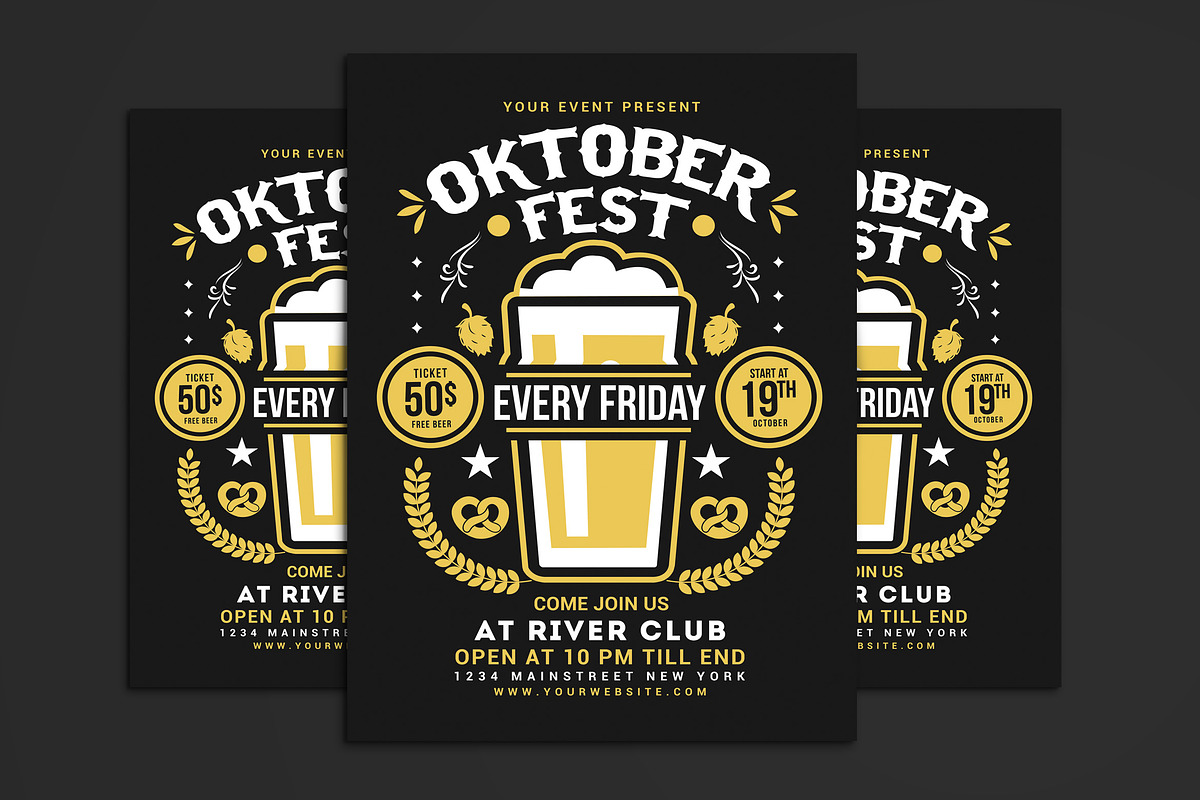 Oktober Fest Flyer in Flyer Templates - product preview 8