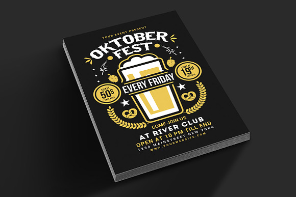 Oktober Fest Flyer in Flyer Templates - product preview 1