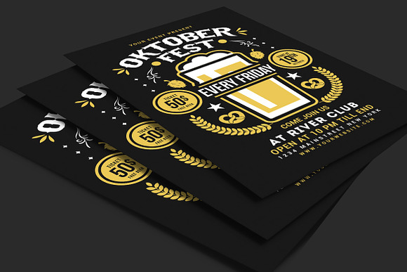 Oktober Fest Flyer in Flyer Templates - product preview 2