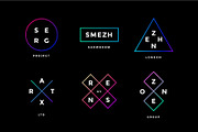Logo set. Set of simle logo in