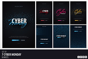 Cyber Monday banners