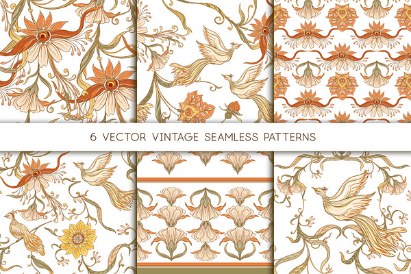 Floral Vintage Seamless Pattern