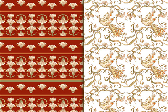Floral Vintage Seamless Pattern in Patterns - product preview 2