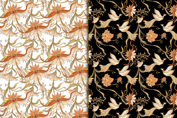 Floral Vintage Seamless Pattern in Patterns - product preview 3