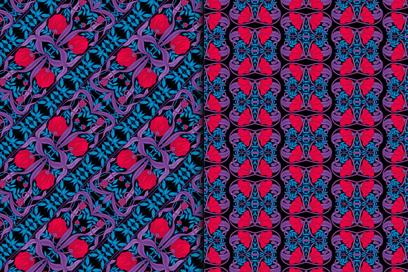 Floral pattern in Art Nouveau Style in Patterns - product preview 2