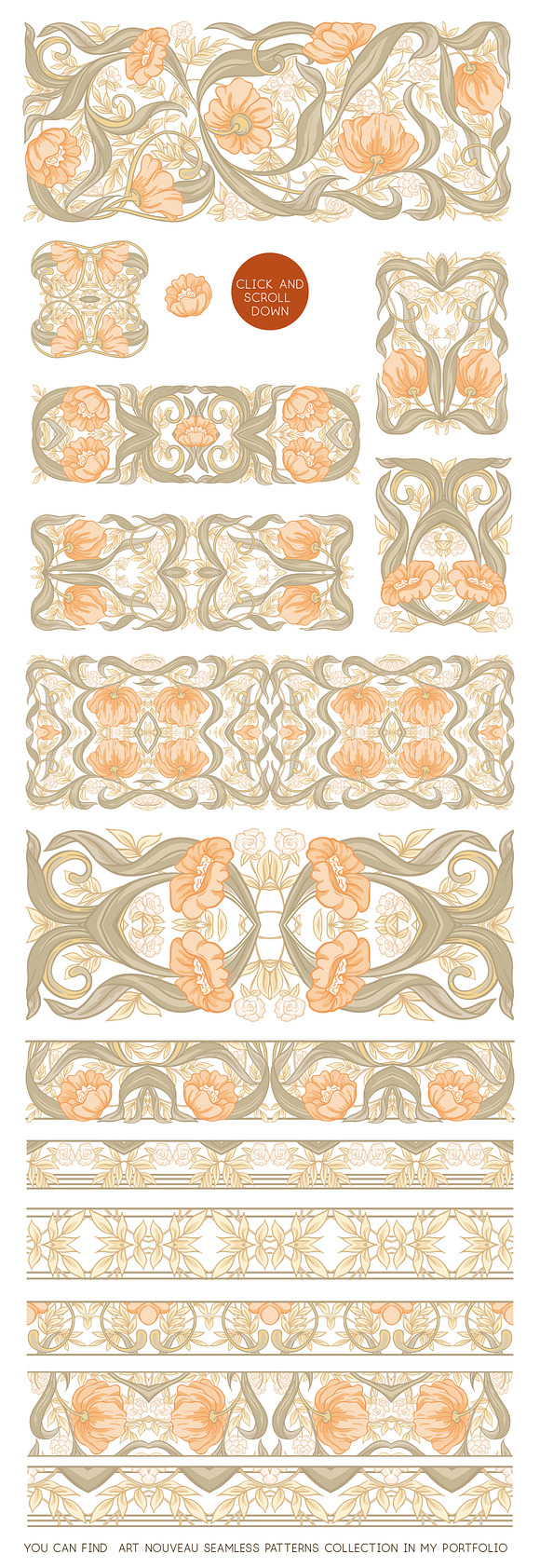 Set of Art Nouveau Elements in Objects - product preview 4