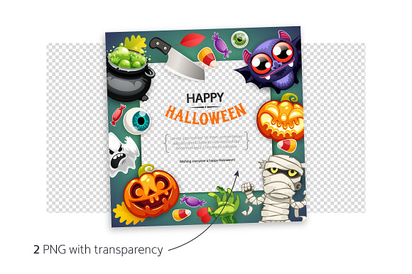 Happy Halloween BG with Copy Space in Illustrations - product preview 2