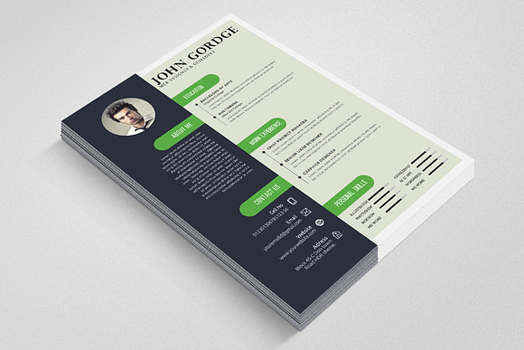Creative Design CV Resume Word in Resume Templates - product preview 1