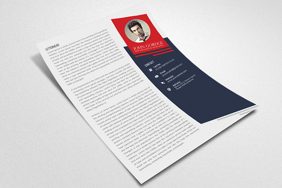 Stylish Word CV Resume Template in Resume Templates - product preview 2