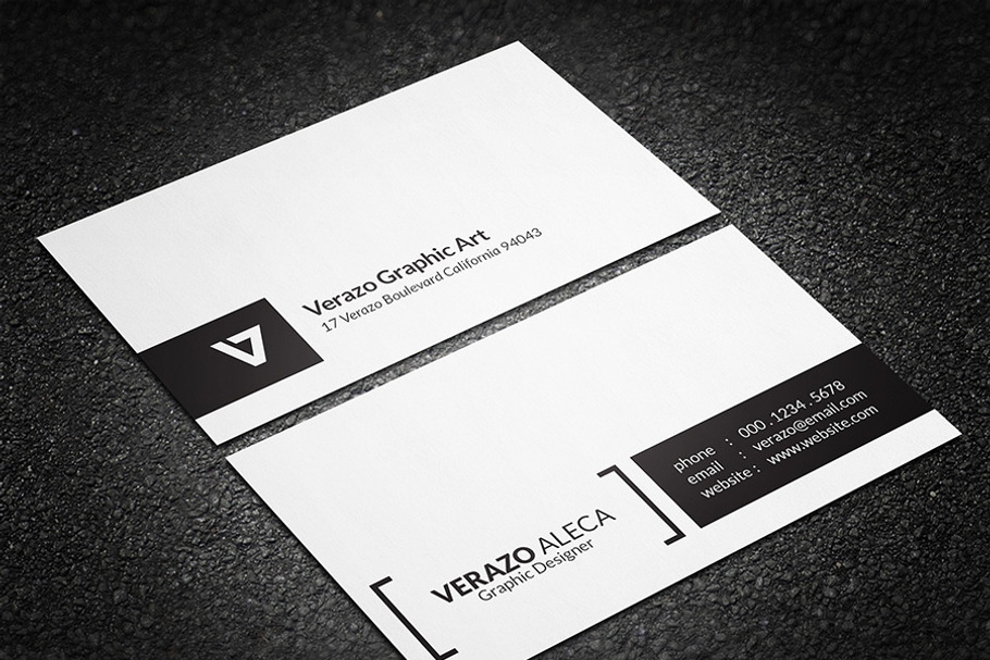 Simple Minimal Business Card in Business Card Templates - product preview 8
