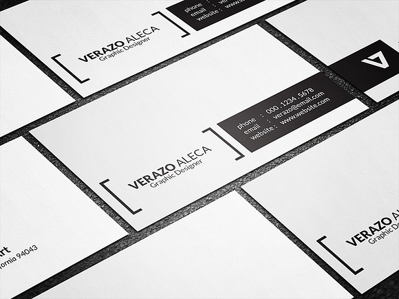 Simple Minimal Business Card in Business Card Templates - product preview 2
