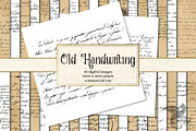 Old Handwriting Digital Paper