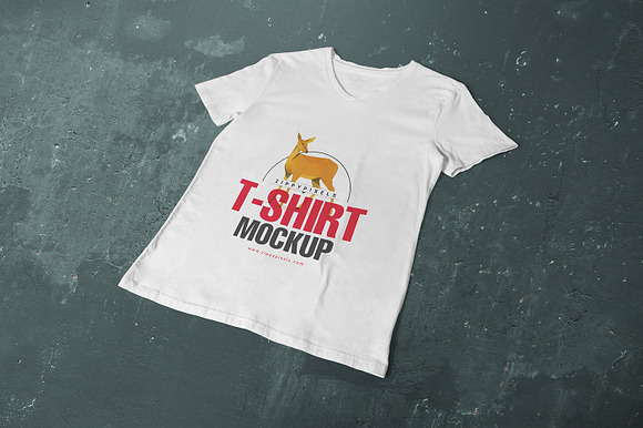 V-Neck T-shirt Mockups in Product Mockups - product preview 2