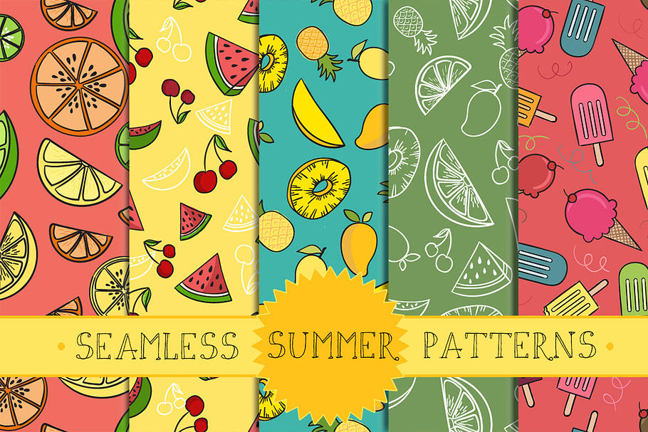 seamless summer patterns