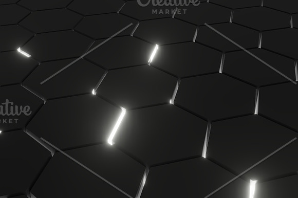 Lightened Hexagons Floor Backgrounds in Textures - product preview 5