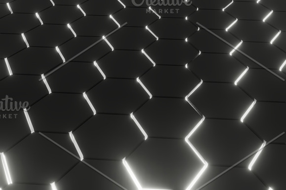 Lightened Hexagons Floor Backgrounds in Textures - product preview 10