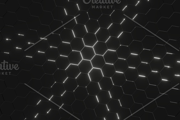 Lightened Hexagons Floor Backgrounds in Textures - product preview 11