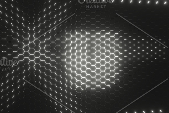 Lightened Hexagons Floor Backgrounds in Textures - product preview 14