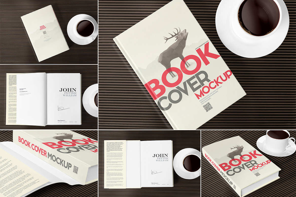 Hard Cover Book Mockups in Print Mockups - product preview 8