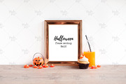Halloween frames mockup / 2 colors