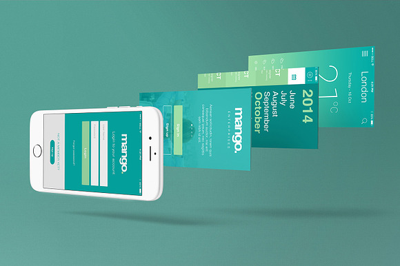 iPhone 6 Perspective Mockups in Mobile & Web Mockups - product preview 3