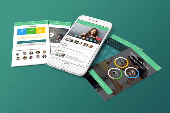 iPhone 6 Perspective Mockups in Mobile & Web Mockups - product preview 1