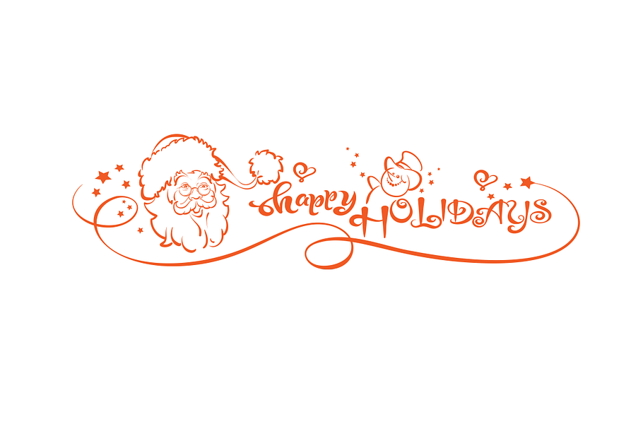 Happy Holidays - Christmas card in Illustrations - product preview 8