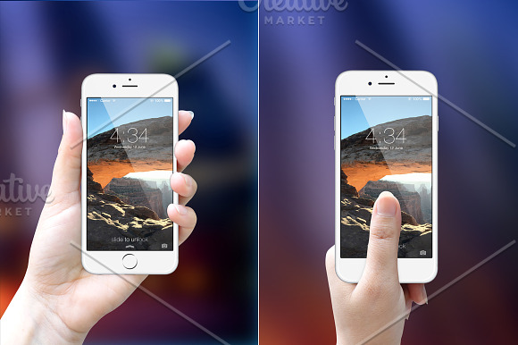iPhone6 in Hand Mockups in Mobile & Web Mockups - product preview 1