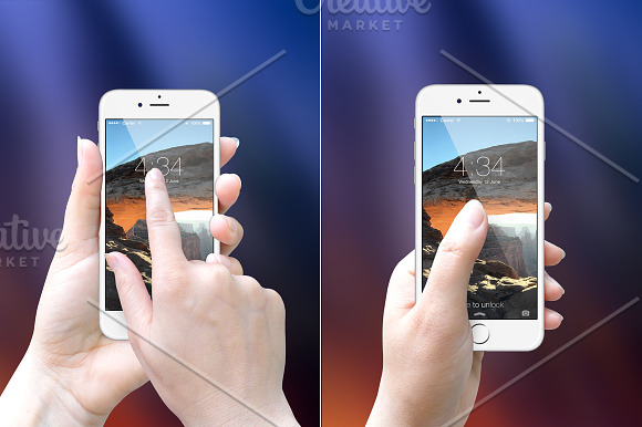 iPhone6 in Hand Mockups in Mobile & Web Mockups - product preview 2