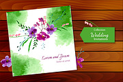 №4 Wedding invitations with magnolia