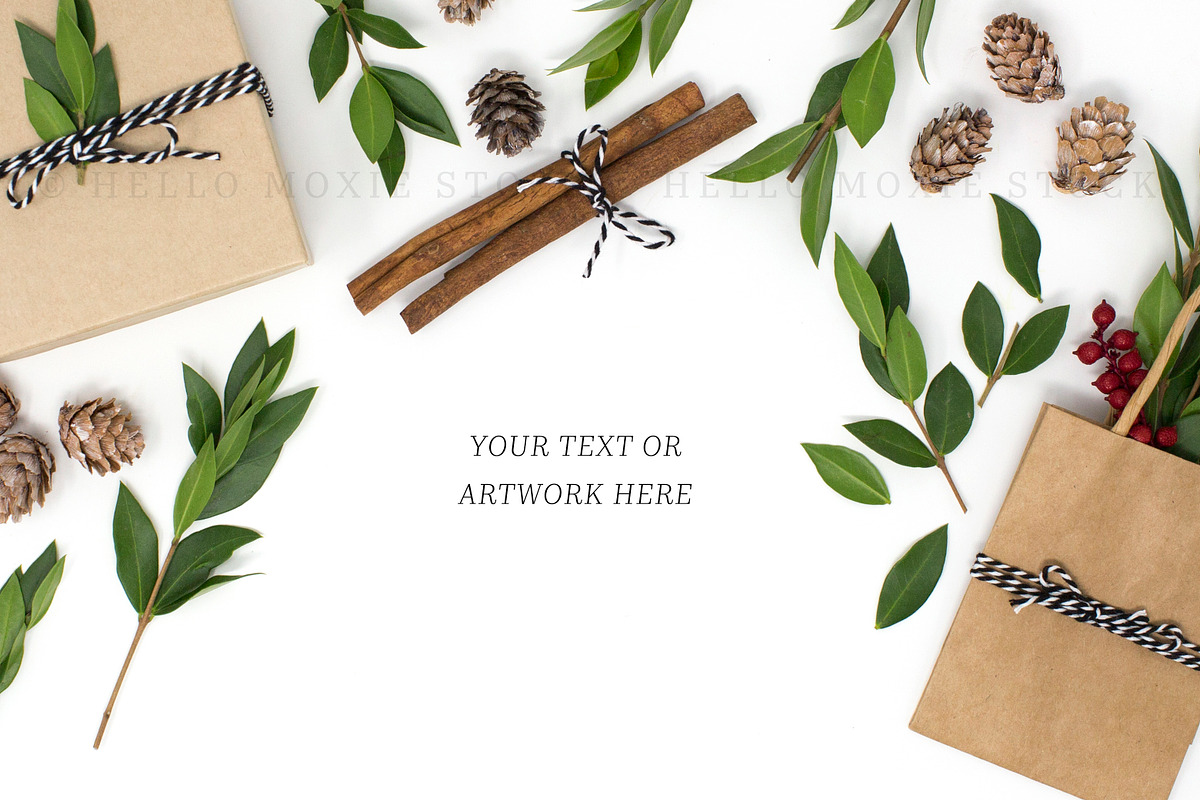 Christmas Styled Stock Photography in Print Mockups - product preview 8