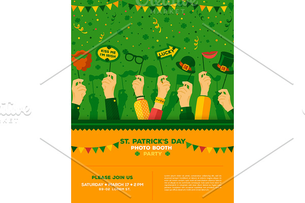 Patrick's day carnival party poster